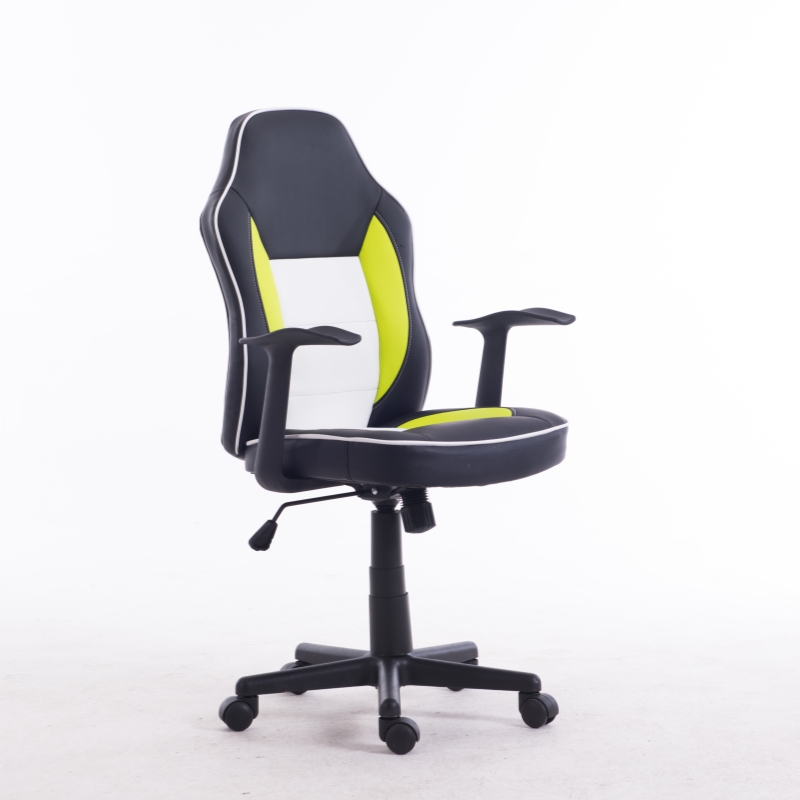 Ergonomic Executive Leather Office Chair with Swivel Adjustable Height 360 Rotation-Modern Design
