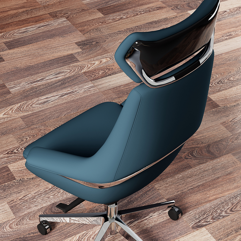 Ergonomic Executive Office Chair Zero Gravity Reclining Task Chair Aluminum Base Desk Chair