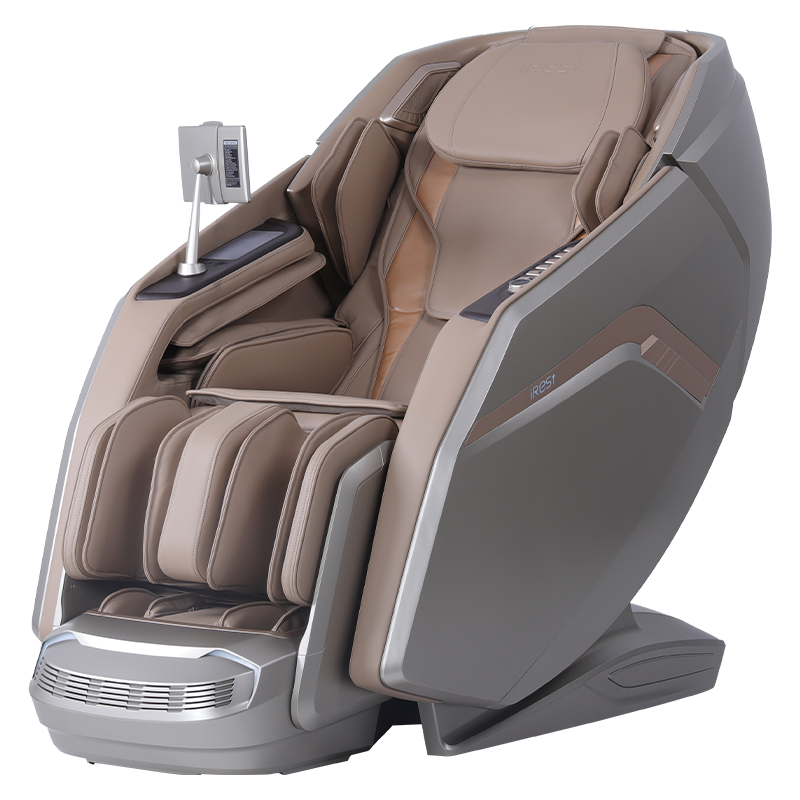 Irest Luxury Voice Pu Leather Electric Super Long Track Zero Gravity Full Body 4d Massage Chair With Foot Leg Back Massager
