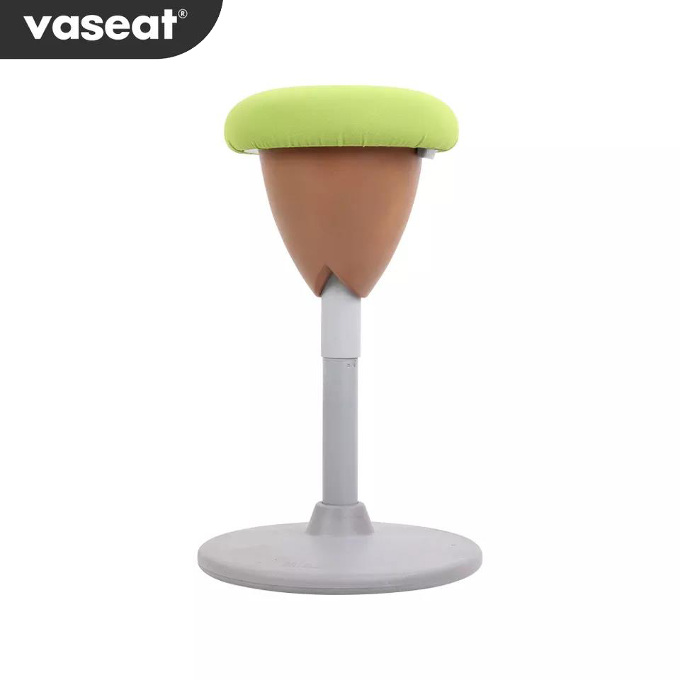 Ergonomic Modern 360 Degree Swivel Office Chair Height Adjustable Wobble Stool Balance for Kids Standing Desk Chair Fabric