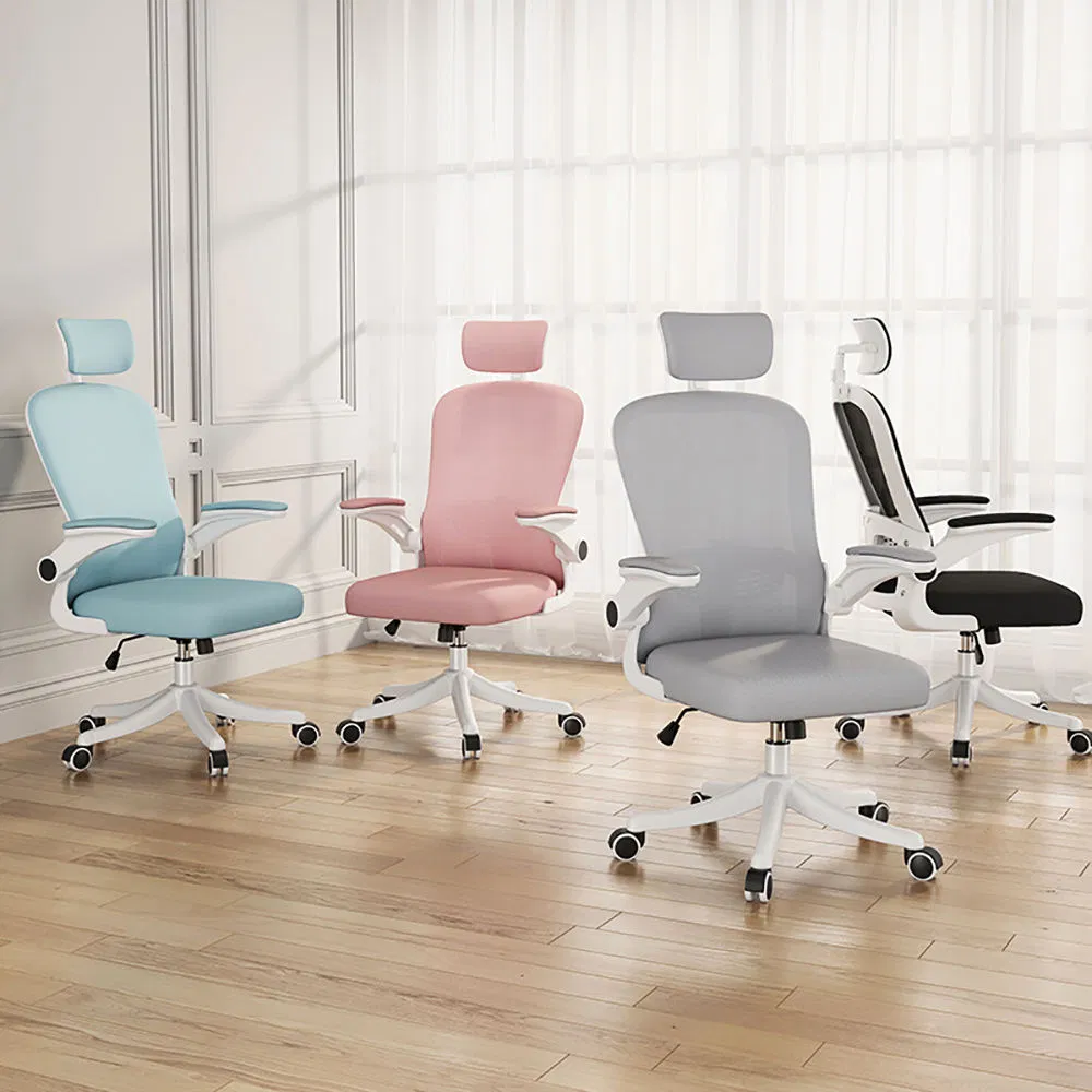 Ready Stock Comfortable Chairs Rotating Fabric Swivel Gas Lifting Computer Desk Ergonomic Mesh Executive Office Chair