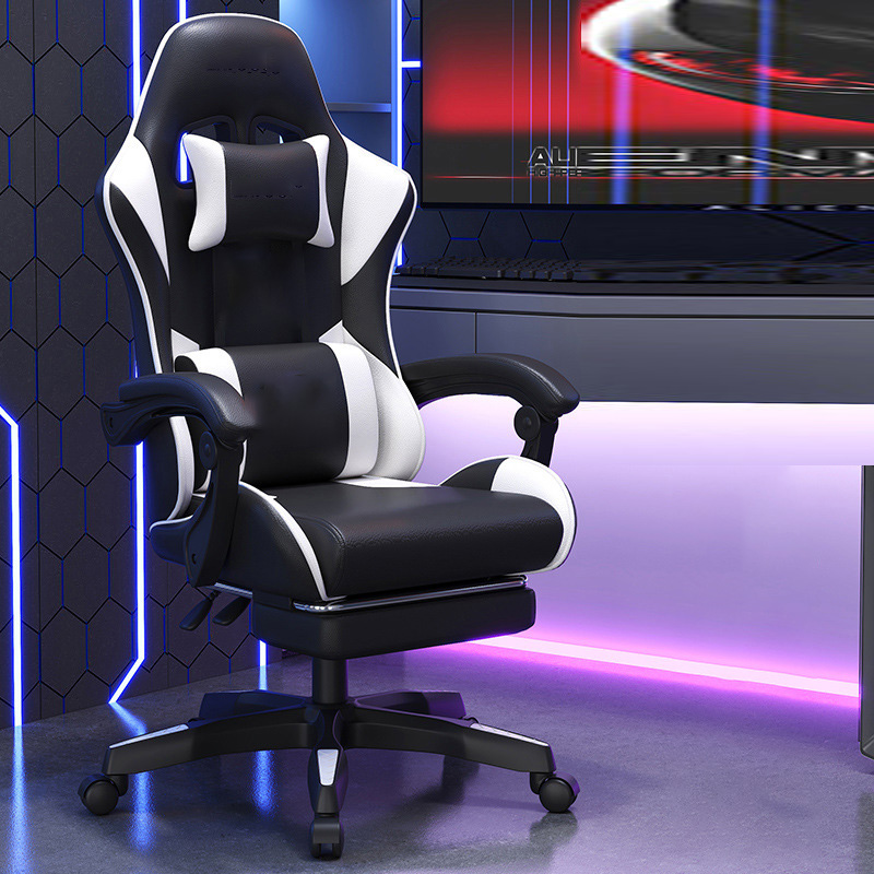 High Quality Office Gaming Chair Racing PC Computer Game Chair Ergonomic Silla Gamer Gaming Chair with Footrest &amp; Massage
