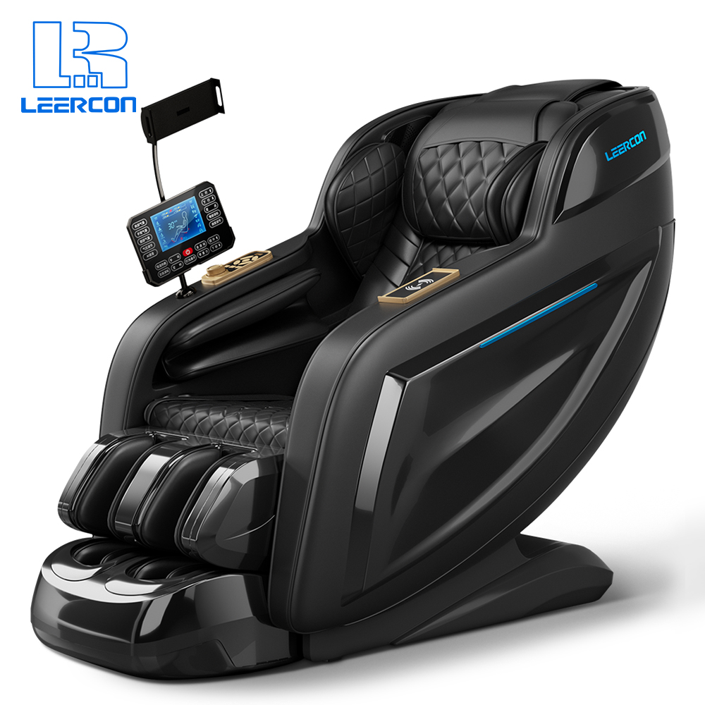 LEERCON 2026 Massage Chair Zero Gravity 3D 8D Full Body Thai Stretch Shiatsu Heat Air Pressure Portable Recliner Sofa Armchair