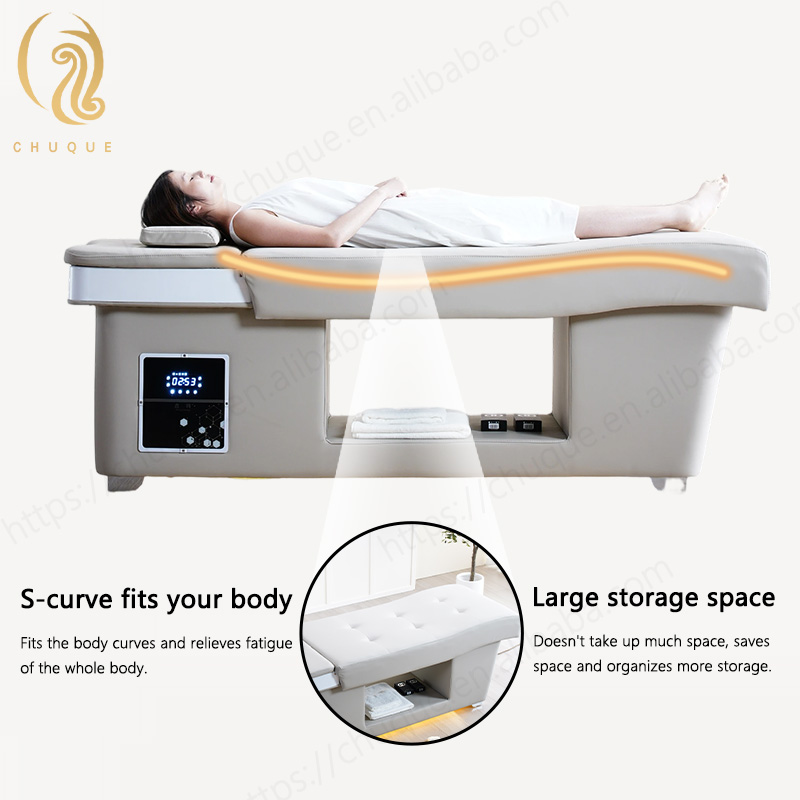 Chuque Ergonomic Curve Design Of Electric Head Spa Massage Bed