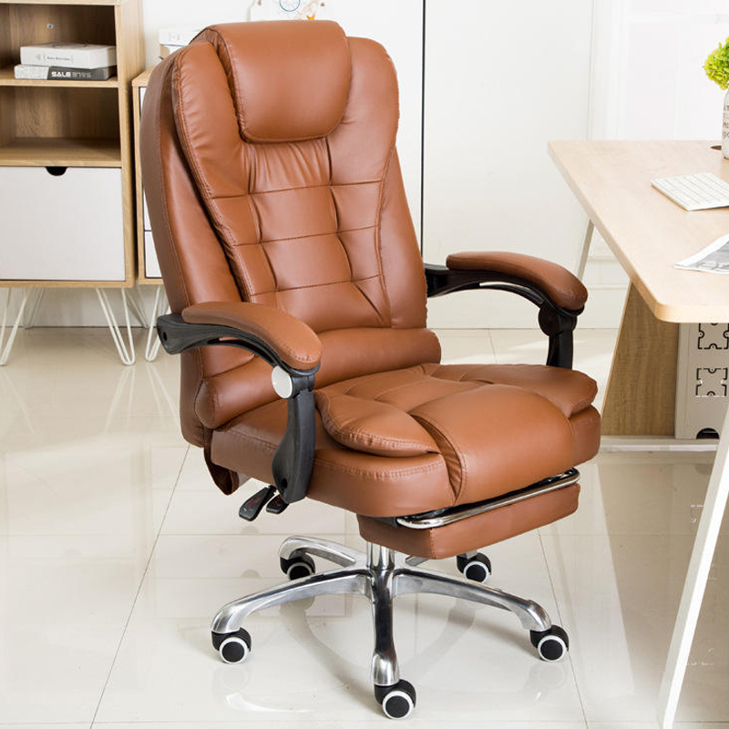 Factory Supply Modern Leather Chair Luxury Black High Back Executive Swivel Leather Office Chair With Massage