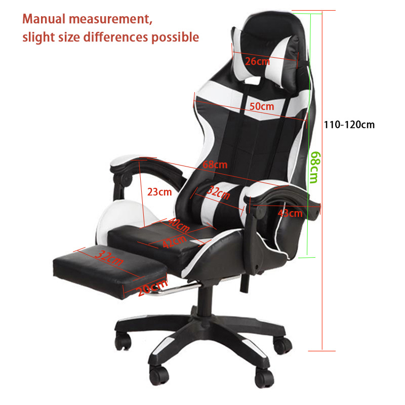 Dining Furniture Computer Chair Height Adjustable Swivel Recliner Racing Ergonomic Sedia DaGioco Game Gaming Chair with Footrest