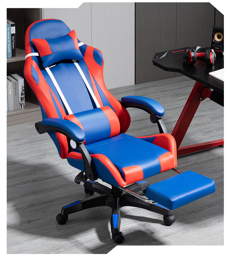 Hot Selling Modern Fast Delivery Ergonomic Video Gaming Chair with Removable Head and Lumbar Pillow