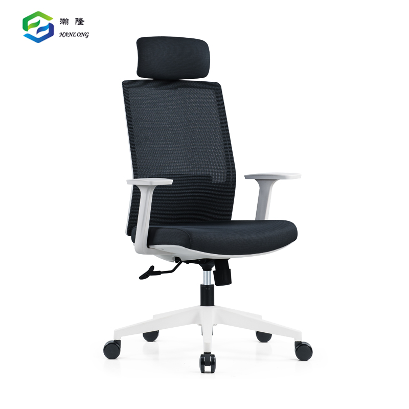 Stylish Mesh Executive Office Chair Comfortable White Desk Chair with Wheels