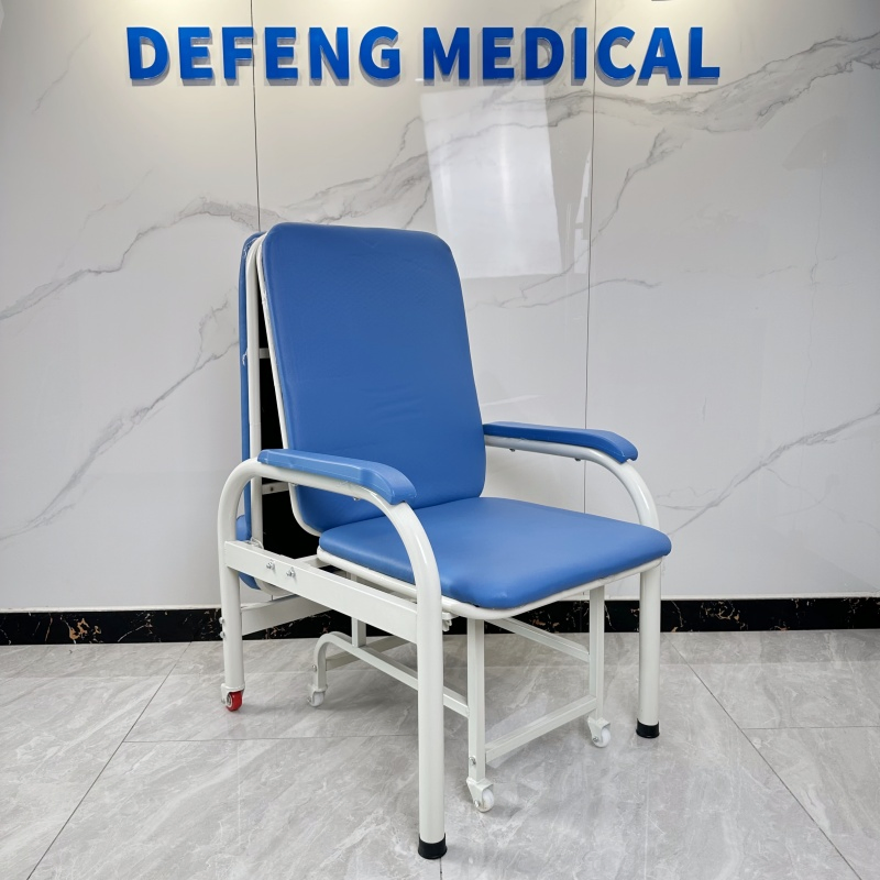 Factory-Sold Patient Care Escort Chair for Hospital Room Comfortable Companion for Hospital Furniture