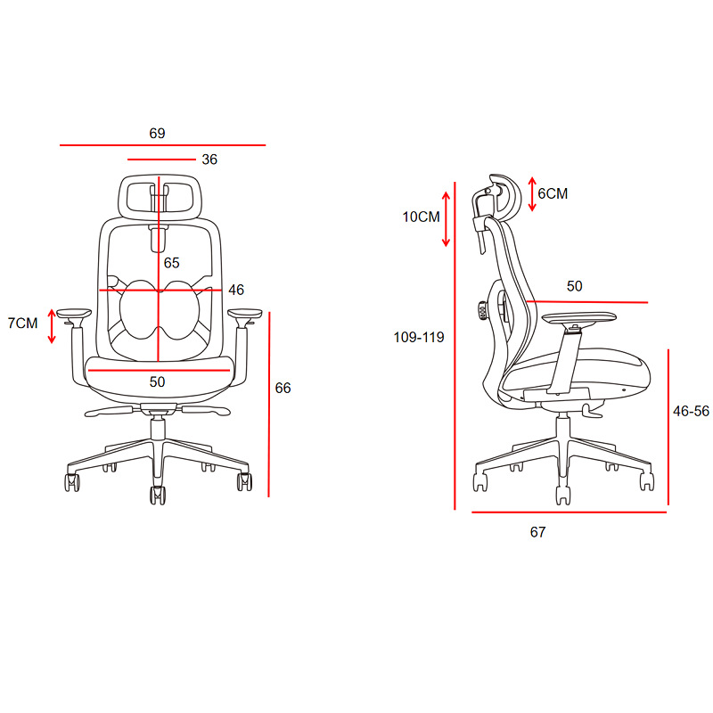 Source Factory Adjustable Rotating PVC Employee Computer Chair Comfortable Long Sitting Ergonomic Multifunctional Office Chair