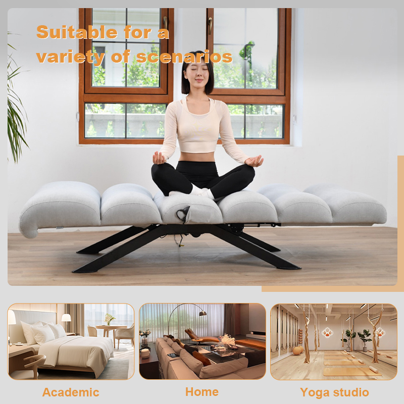 OEM Electric Smart Gym Yoga Chair Mobile Phone APP Wireless Remote Control Operated Recliner Adjustable Yoga Chair