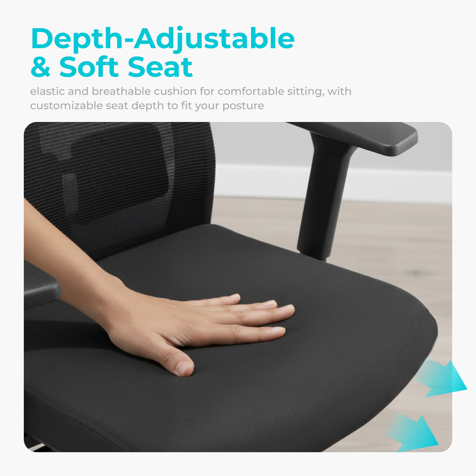 Modern Black Full Mesh Ergonomic Office Chair High Back Reclining Computer Desk Seat Height Adjustable Staff Task Chair For Home