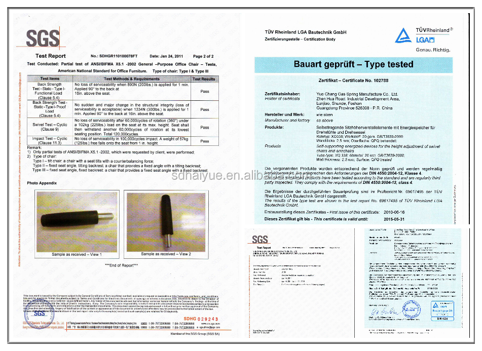Quality Certificates