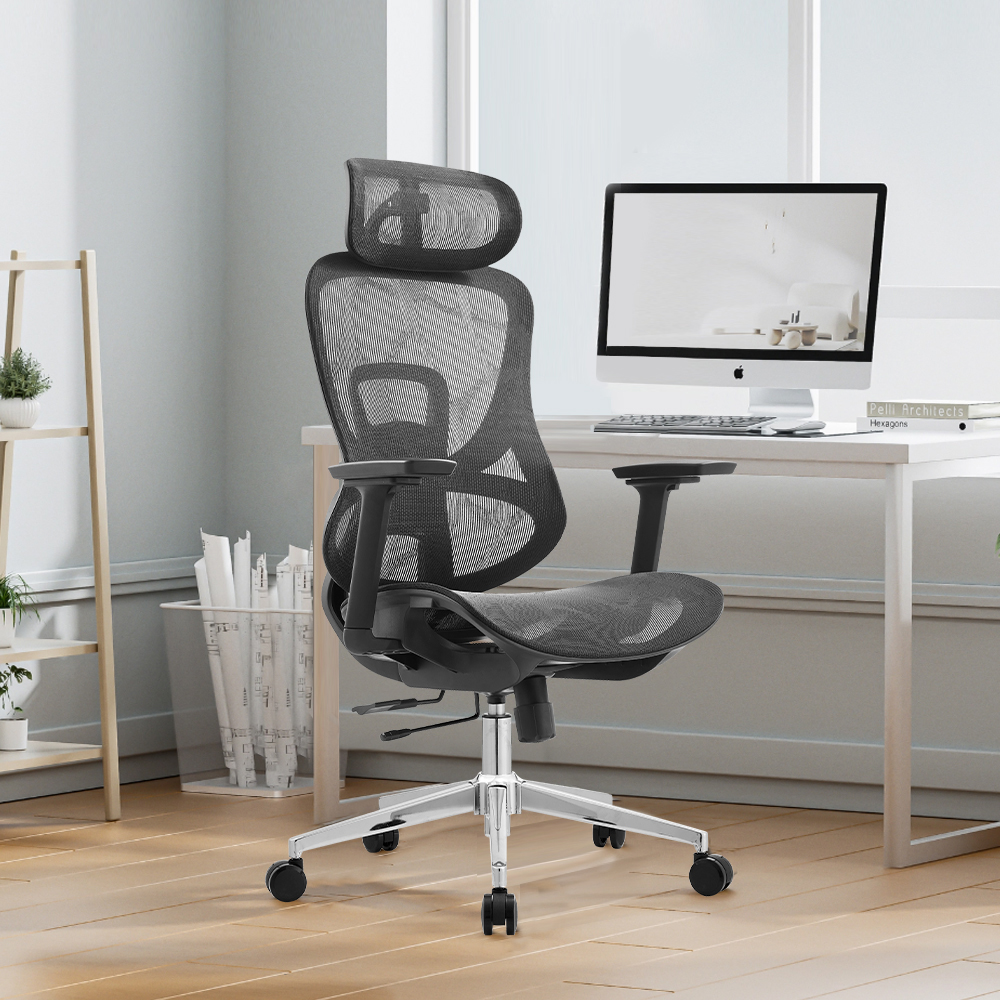 Wholesale Price Office Furniture Full Mesh Ergonomic Chair Desk Chair With Full Backrest Height Adjustable 3D Armrest