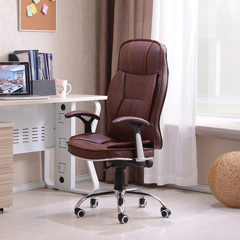 Office Executive Leather Modern Comfortable Seat Computer Manager Leather Swivel Chairs Luxury Sillas De Oficina