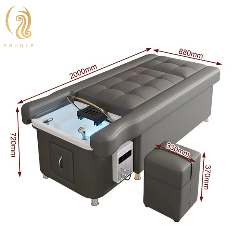Custom Salon Head Spa Bed Backrest Electric Lift Massage Pedicure Chair Shampoo Bed