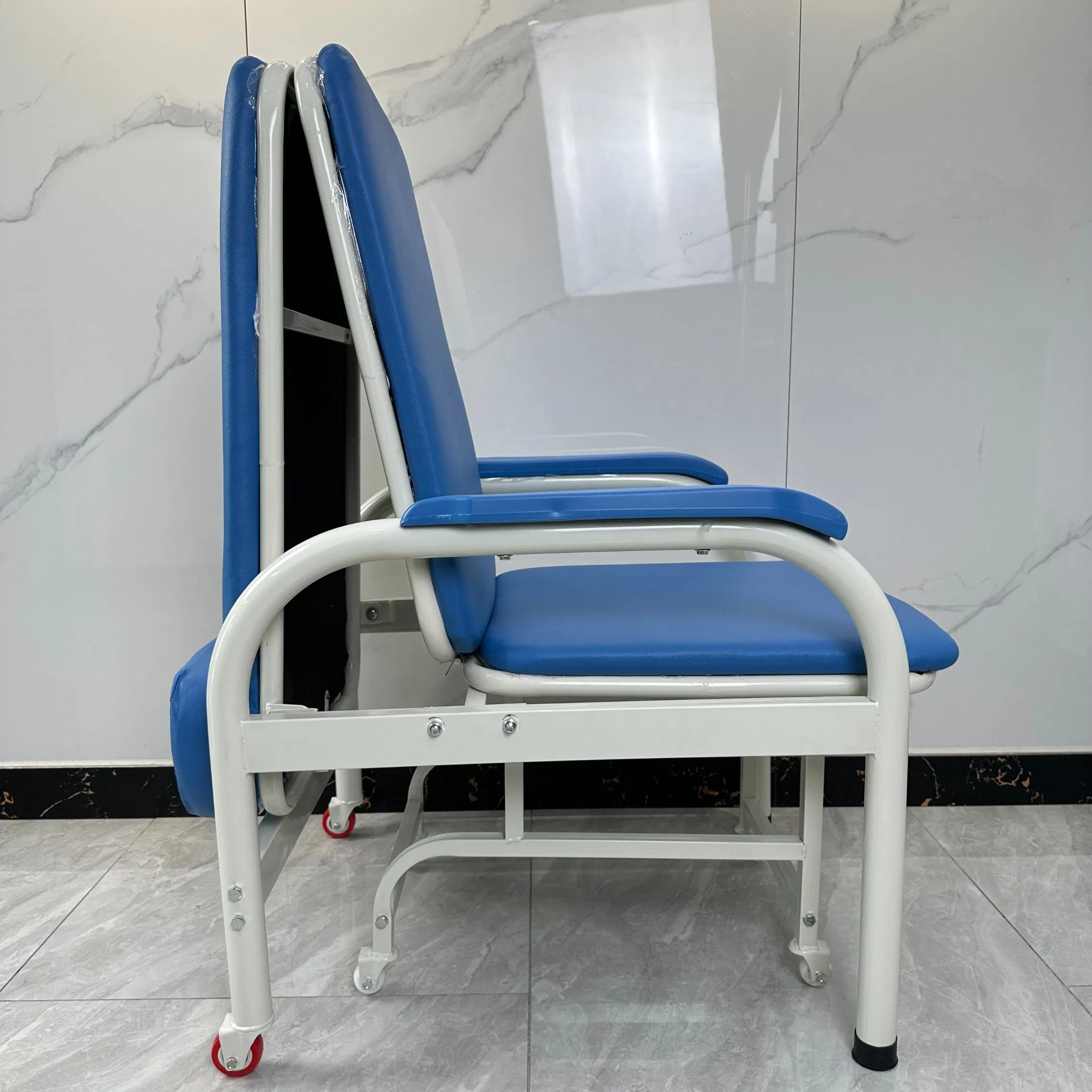 Foldable Sleep Bed Chair Hospital Waiting Attendant Chair Manufacturers
