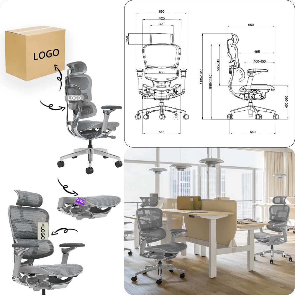Luxury Executive High Back Office Chair Gas Lift Reclining Adjustable Ergonomic Features Comfortable Accent Chair-Modern Design
