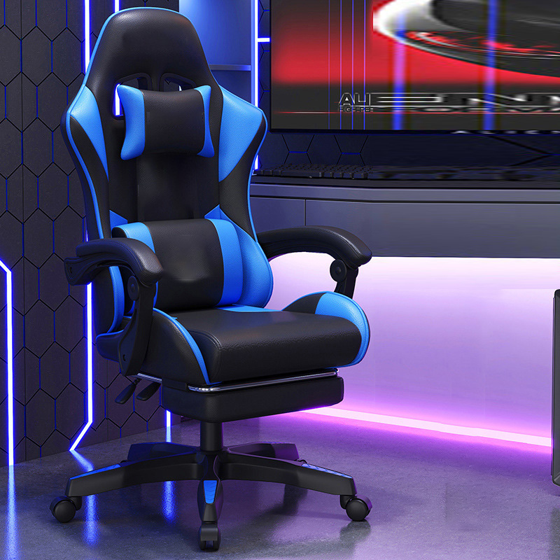 High Quality Office Gaming Chair Racing PC Computer Game Chair Ergonomic Silla Gamer Gaming Chair with Footrest &amp; Massage