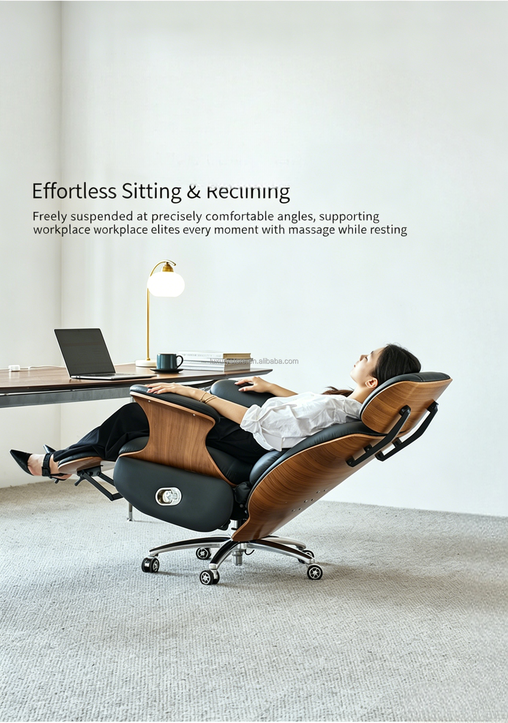 Electric Reclining Modern Executive Office Chair