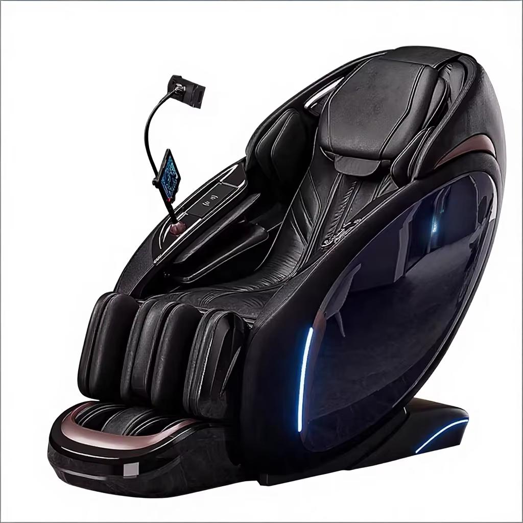 Luxury Dual Movement Full Body Massage Chair Home Leg Automatic Smart Bluetooth AI Voice Control AI Detection Musical Function