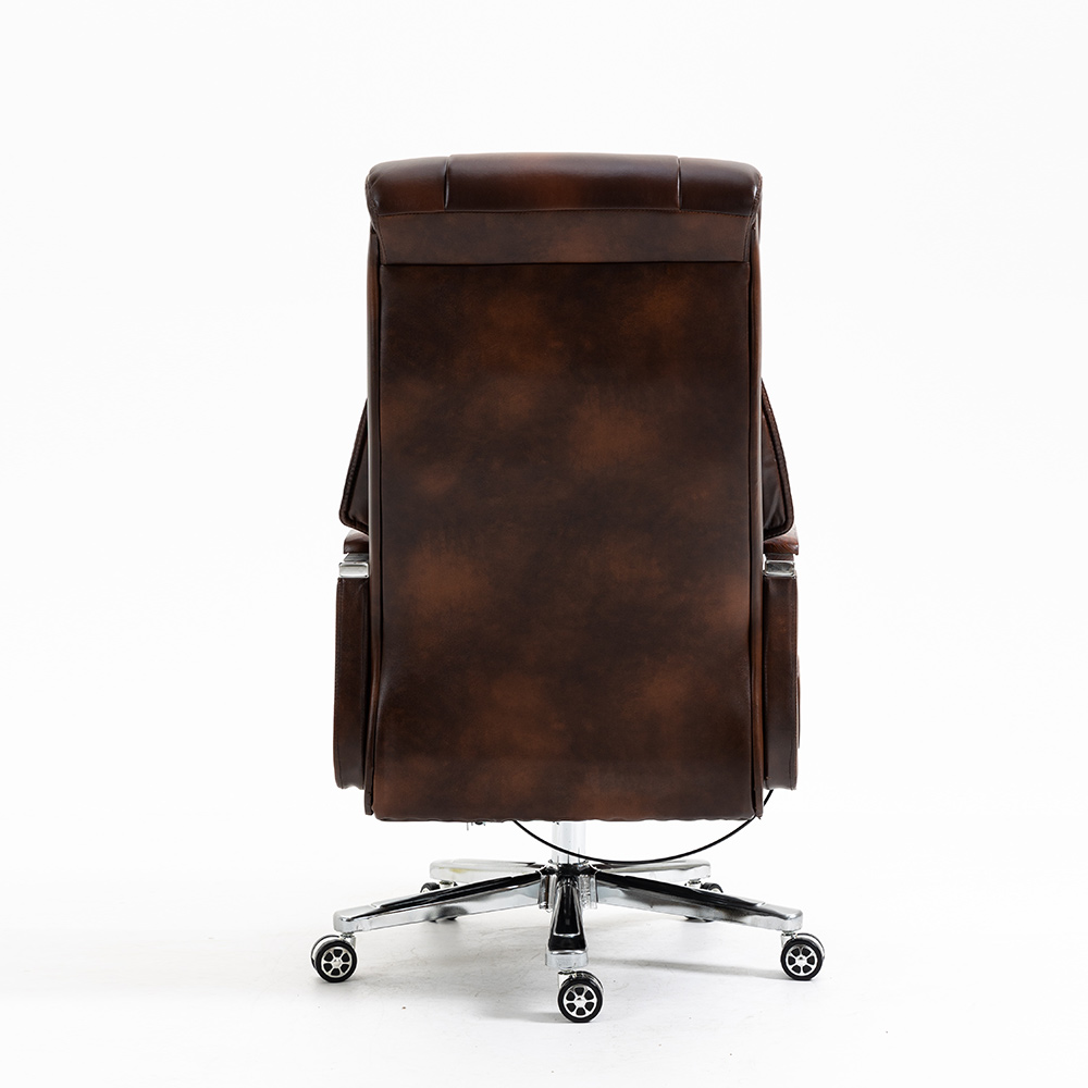Durable Swivel Lifting Ergonomic Office Chair Luxury Leather CEO Boss Executive Chair Wholesale