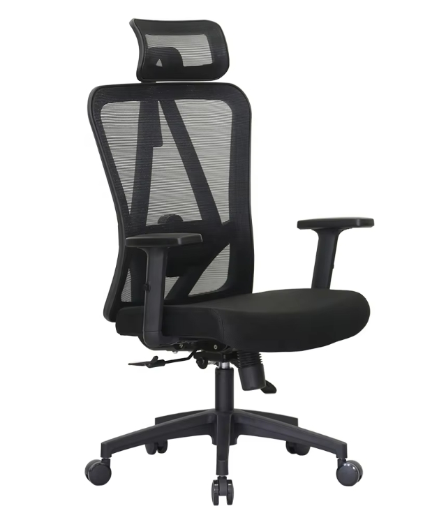 Ergonomic Mesh Office Chair with Adjustable Height and Tilt Function for Long Sitting