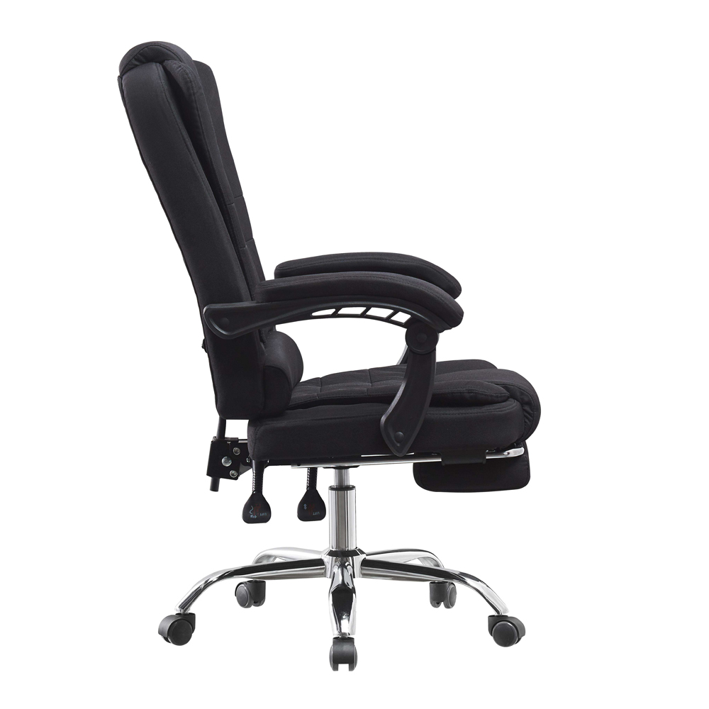 Executive Office Chair with Comfortable Leather Armrest Heavy Users Ergonomic Revolving Massage Feature Lift Style PU Mesh Chair