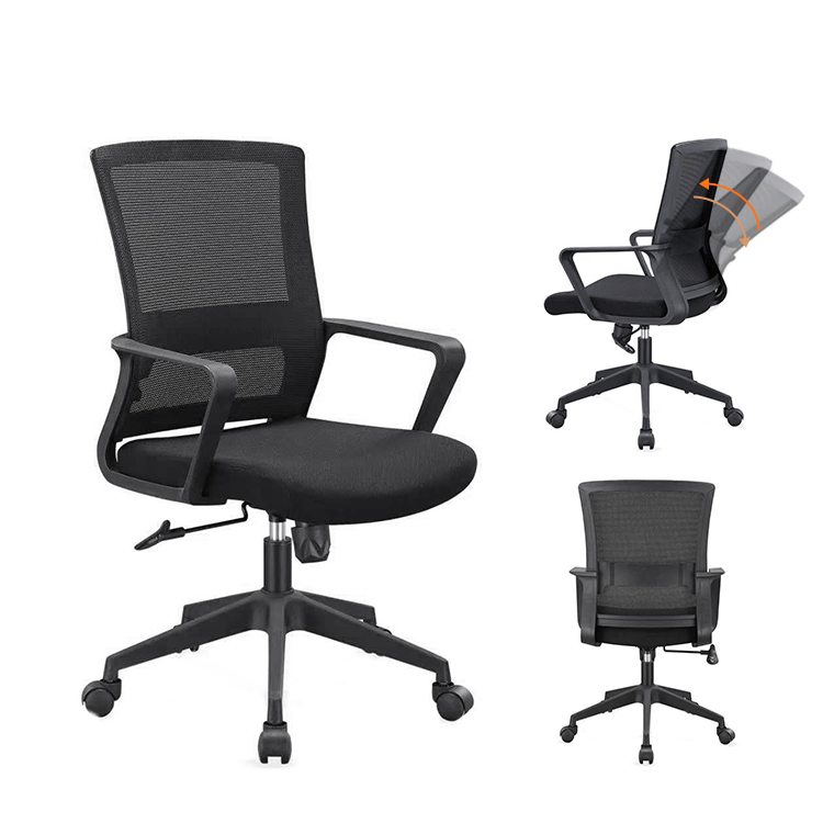 School Study Mesh Ergonomic Computer Desk Office Chair Without Headrest