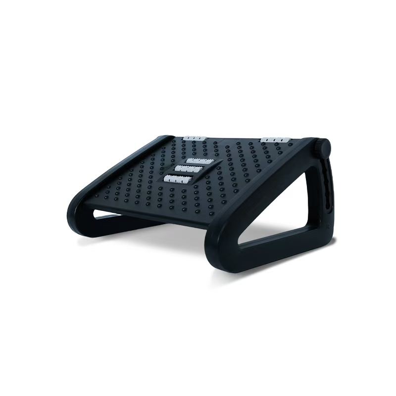 Office Work Under Desk Non-slip Footrest Stool Up Down Adjustable Massage Texture And Roller Foot Ottman Rest Stool
