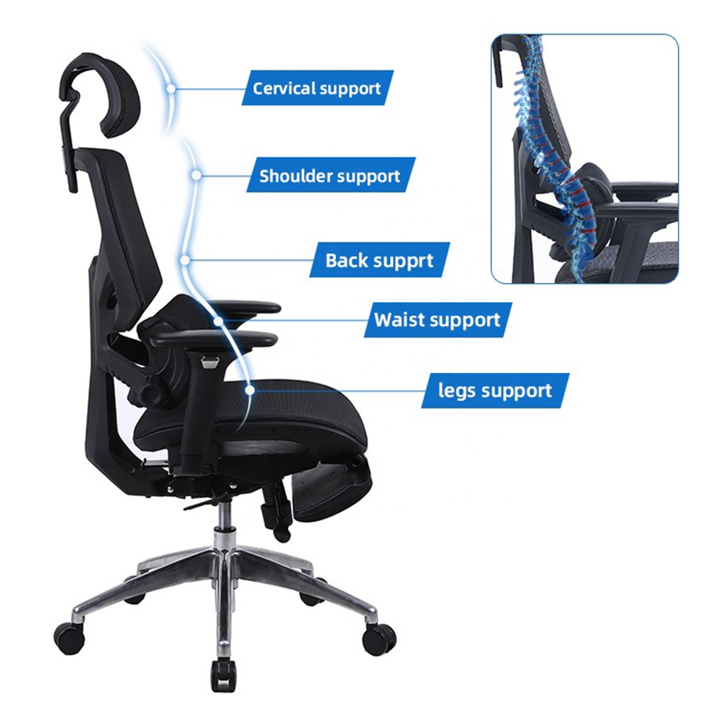 Wholesale Custom High Quality Ergonomic Office Chair High Back Mesh Design For Home Office Supplier Factory Direct