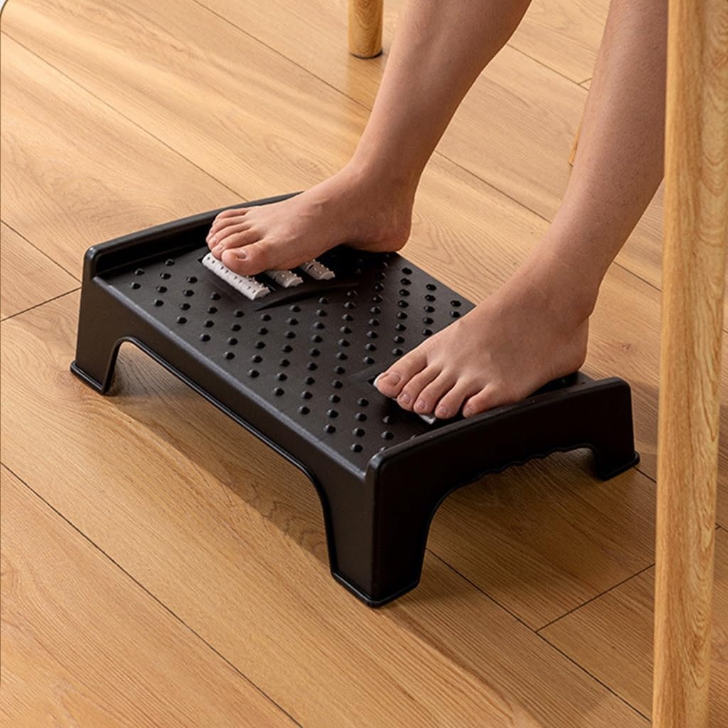 Desk Footrest Slanted Non-Slip Foot Stool for Home Office and Gaming Chairs-Portable Ergonomic Posture Support Standing