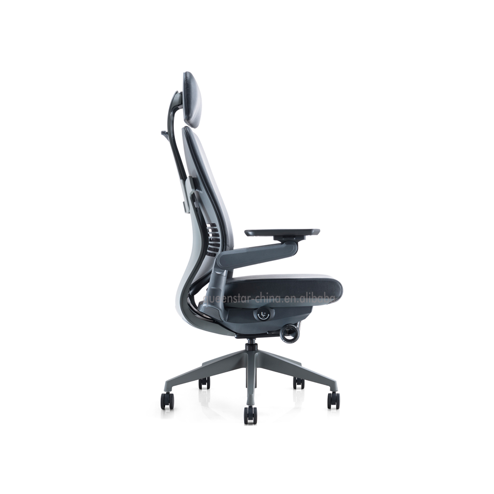 QS-E-OMC07-L Swivel Ergonomic Office Chair High Quality Leather Office Executive Chair