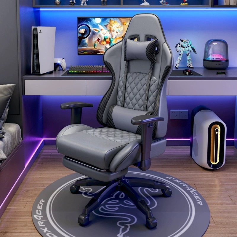 Gaming Chair Leather Computer Office Chair Reclining Height Adjustable Ergonomic Office Gaming Racing Chair