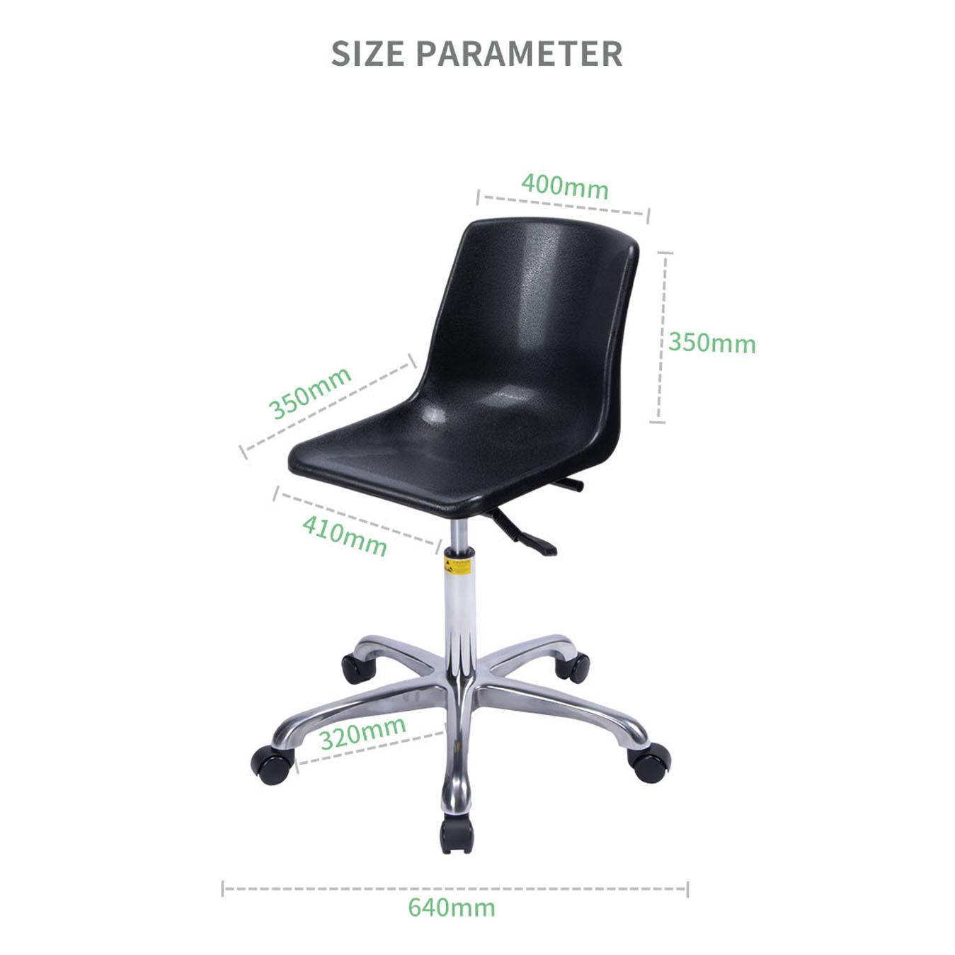 S04 XBY Adjustable Rotating Ergonomic Laboratory Chairs Anti-Static Work Stool for Factory Workshop Hospital Lab School Cleanroom