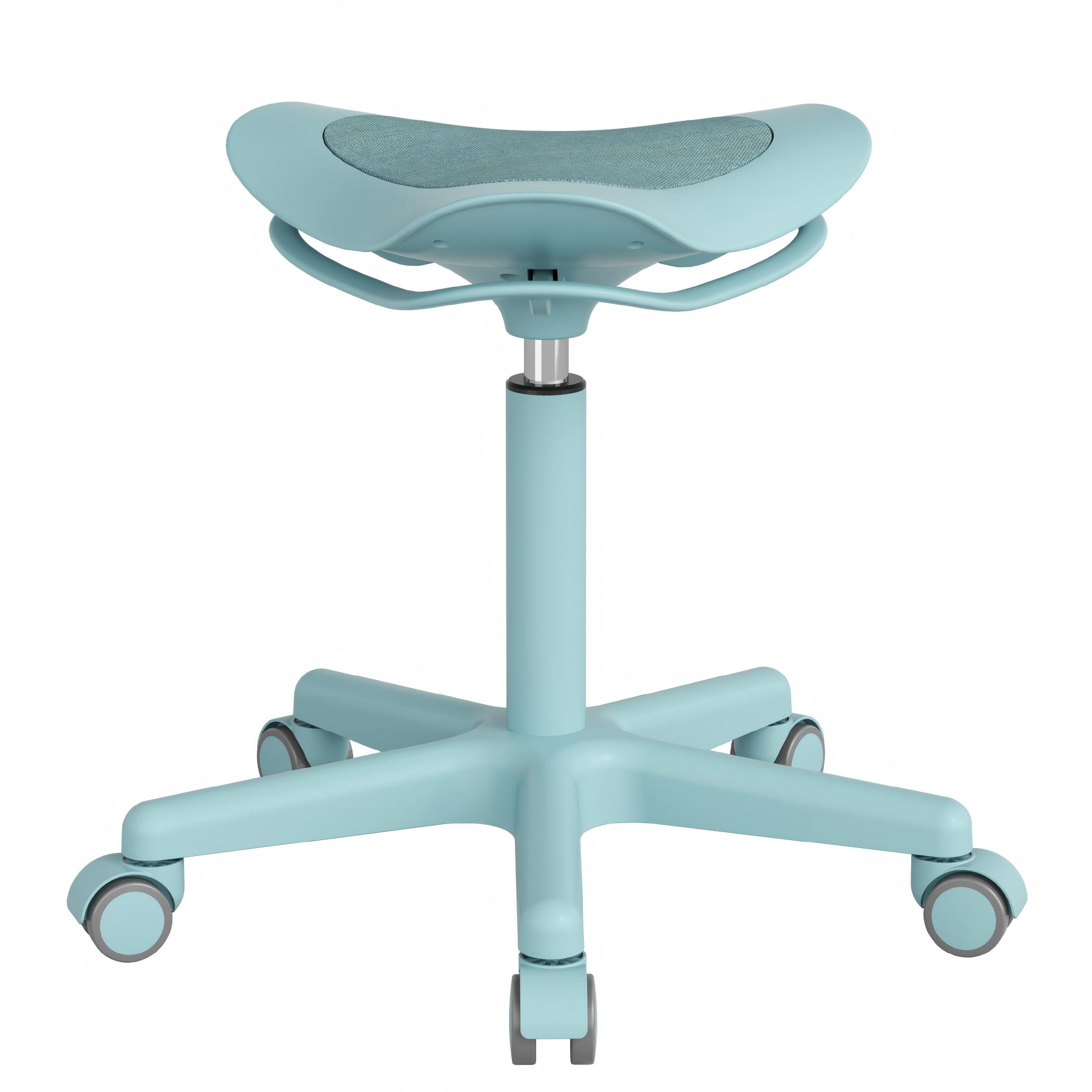Office Saddle Stool Swivel Height Adjustable With Wheels Wobble Rolling Saddle Stool Ergonomic Hydraulic Seat Chair Office Stool