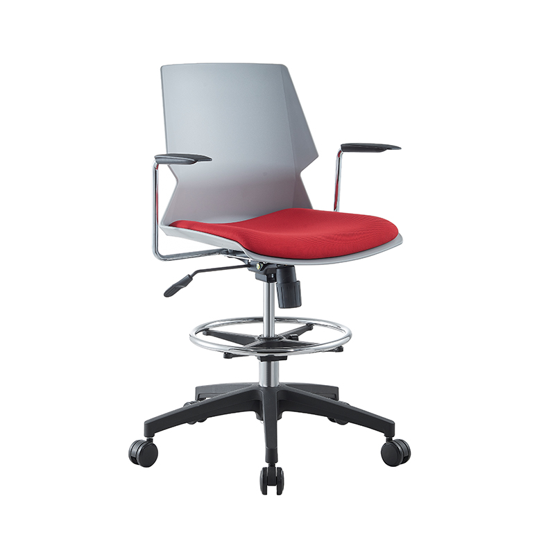Modern Drafting Stool Tall Office Chair Ergonomic Swivel Desk Chair with Foot Ring and Wheels for Standing Desk