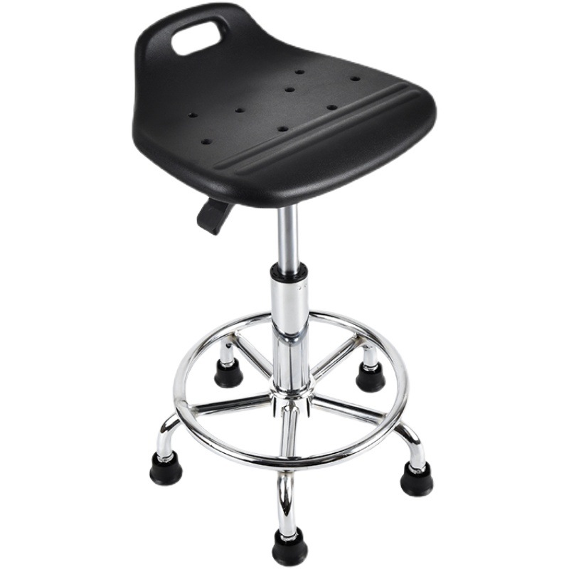 Factory Direct Commercial ESD Laboratory Chair PU Foam Lift Rotate Industrial Antistatic Stool For Workshop School Hospital