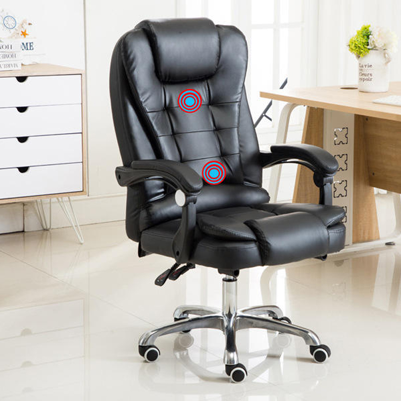Factory Supply Modern Leather Chair Luxury Black High Back Executive Swivel Leather Office Chair With Massage