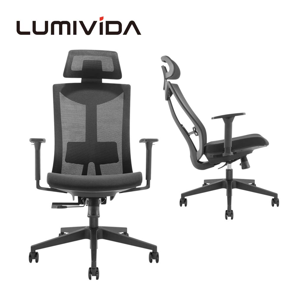 Modern Black Full Mesh Ergonomic Office Chair High Back Reclining Computer Desk Seat Height Adjustable Staff Task Chair For Home