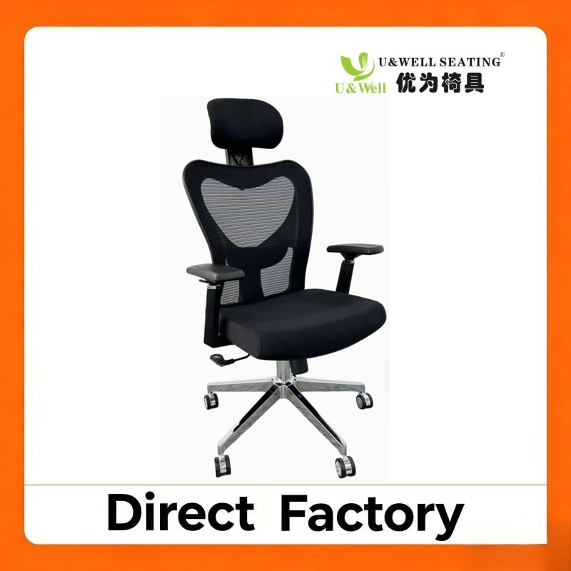 Wholesale with Wheels/Headrest High Back Lift Conference Mesh Swivel/Ergonomic Office Chair for Executive/Boss/Staff/Revolving/Computer/Desk/Visitor/Guest