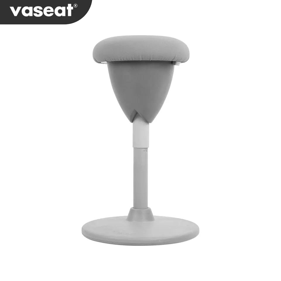 Ergonomic Modern 360 Degree Swivel Office Chair Height Adjustable Wobble Stool Balance for Kids Standing Desk Chair Fabric