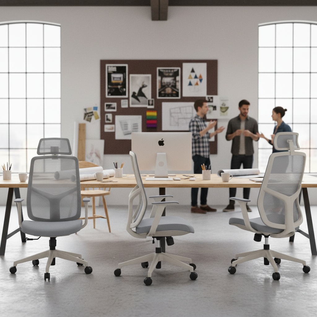 Task Staff Mesh Chair for Office Adjustable Lumbar Support Armchair Executive Desk Chair Ergonomic Swivel Chair