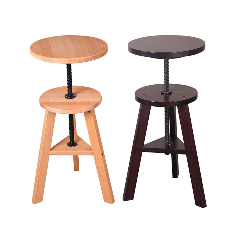 LISI German Beech Wood Adjustable Height Chair for Painting Easel Wooden Drafting Artist Stool for Artists Studio Kitchen Bars