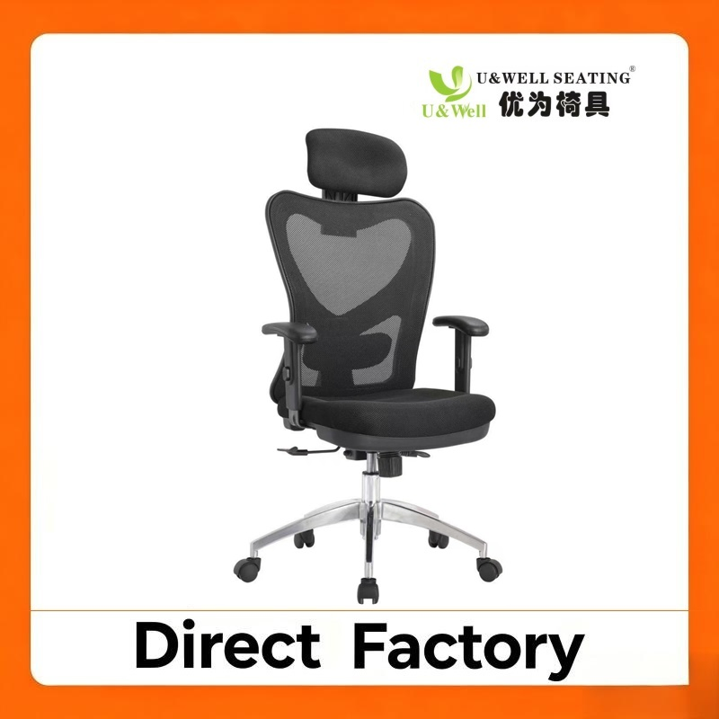 Wholesale with Wheels/Headrest High Back Lift Conference Mesh Swivel/Ergonomic Office Chair for Executive/Boss/Staff/Revolving/Computer/Desk/Visitor/Guest