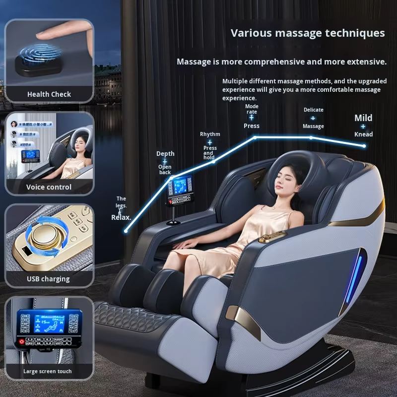 Massage Chair Home Full Body Leg Multifunctional Fully Automatic Small Space Capsule Electric Luxury Smart Sofa Bluetooth