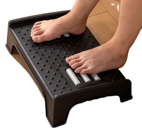 Desk Footrest Slanted Non-Slip Foot Stool for Home Office and Gaming Chairs-Portable Ergonomic Posture Support Standing