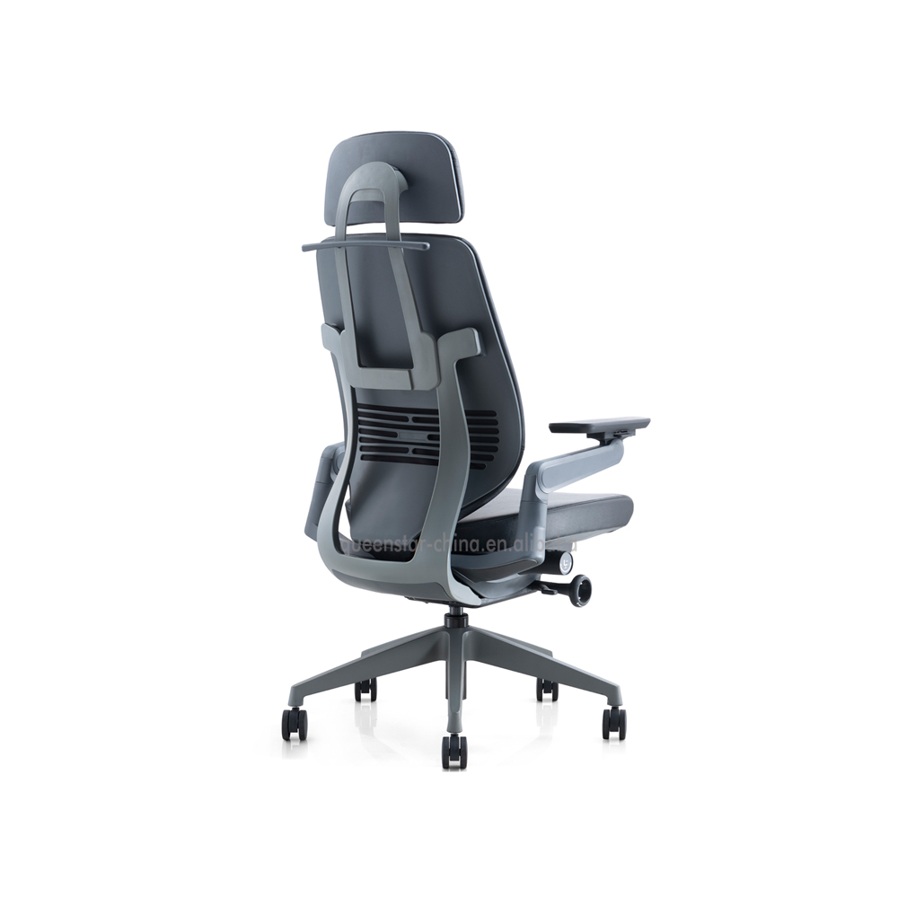 QS-E-OMC07-L Swivel Ergonomic Office Chair High Quality Leather Office Executive Chair
