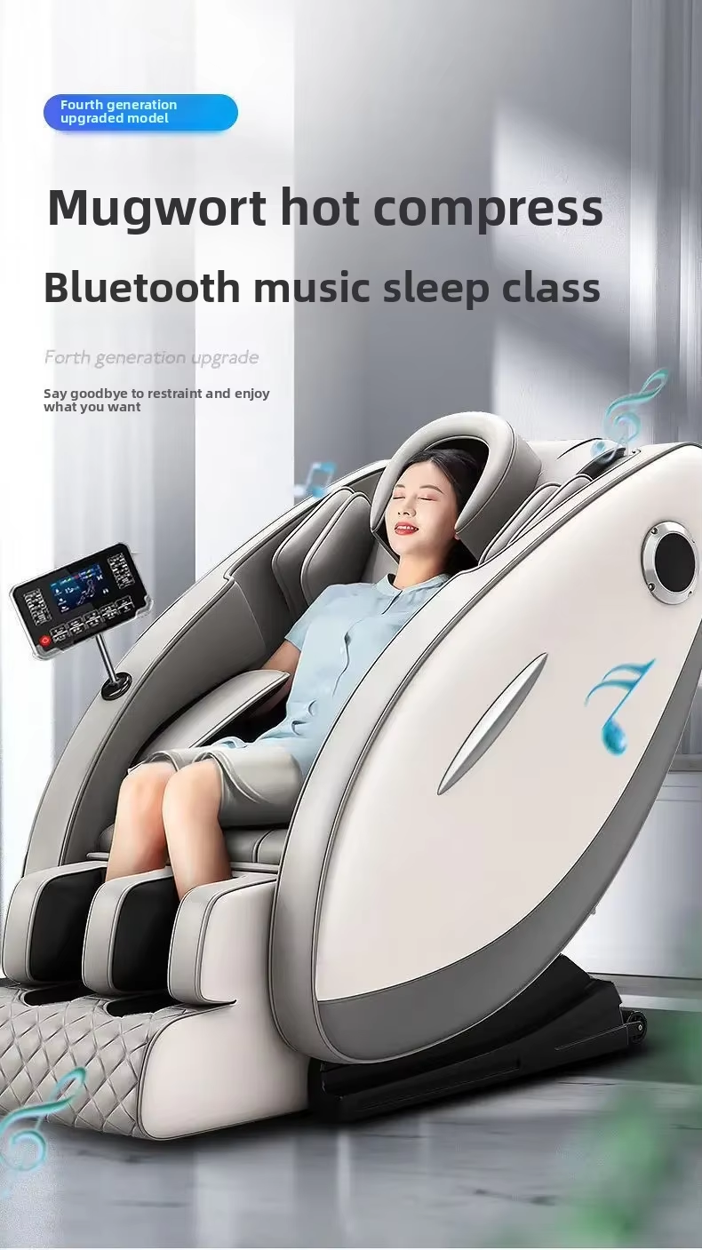 2025 Zero Gravity Shiatsu Massage Chair With Full Body Spa Heating Air Pressure Functions