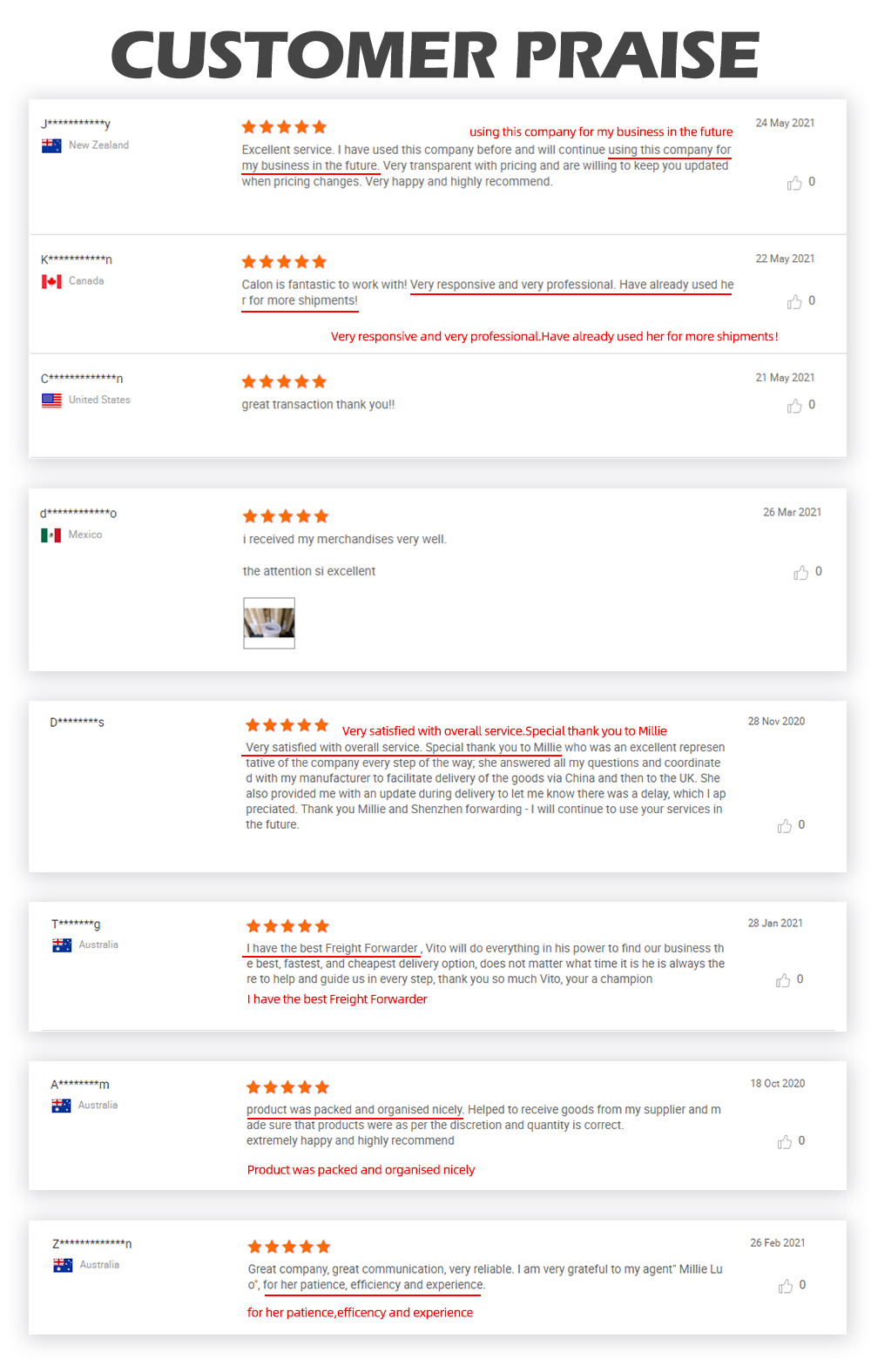 Customer Feedback 6